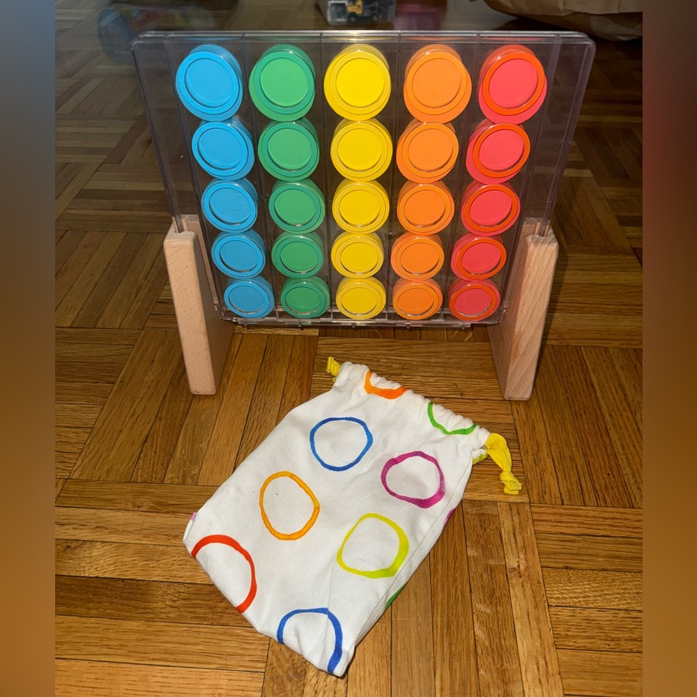 Lovevery Drop and Match Dot Catcher Colorful Connect Four Game for Kids